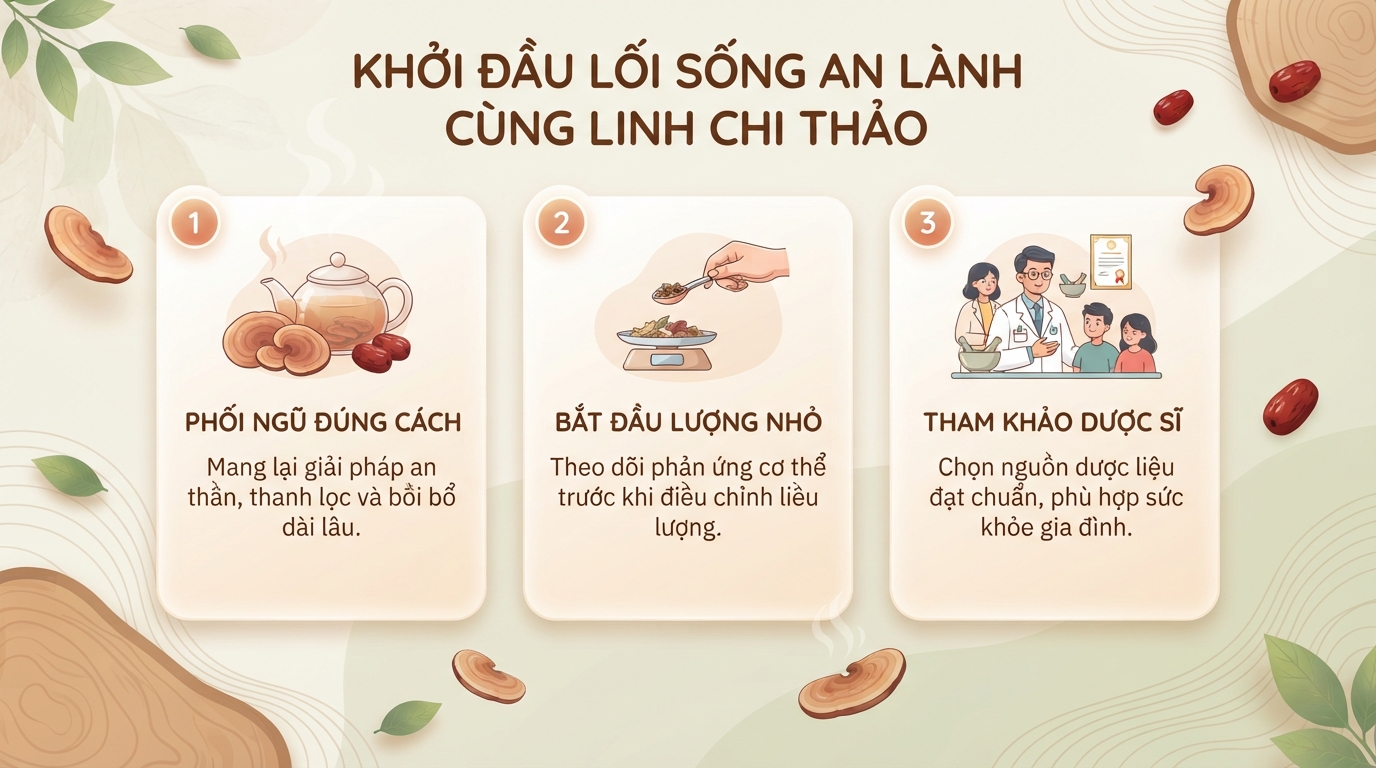 Linh chi thảo: Công dụng và cách dùng phối hợp táo đỏ hiệu quả