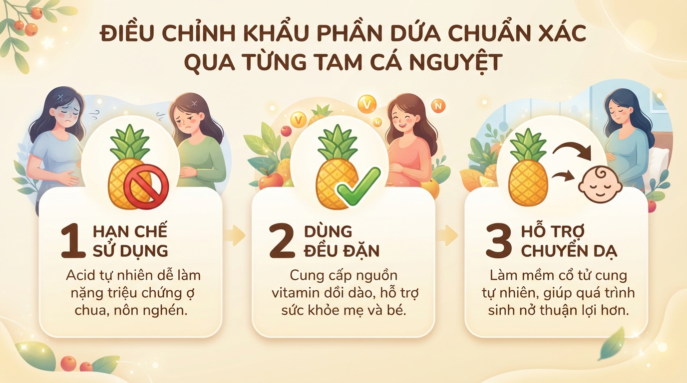 Bầu ăn dứa được không? Lợi ích và lưu ý an toàn cho mẹ