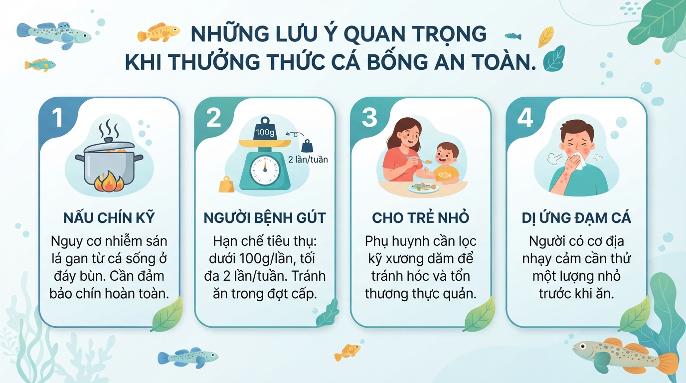 Cá bống có tác dụng gì? Giá trị dinh dưỡng và lưu ý khi ăn