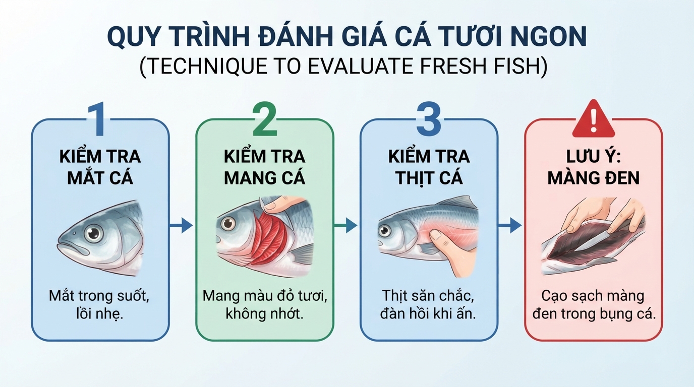Lớp màng đen trong bụng chứa nhiều vi khuẩn và là nguyên nhân gây mùi tanh nồng.