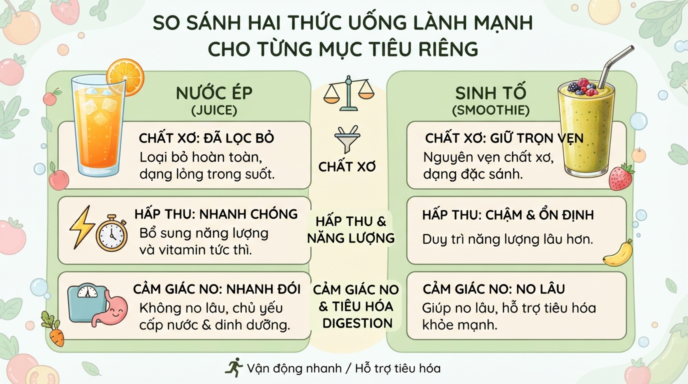 Nước ép trái cây có tốt không? Lợi ích dinh dưỡng và nguy cơ từ đường tự nhiên