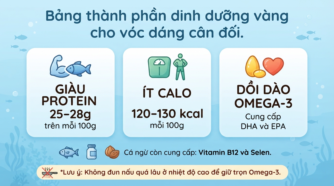 Cá ngừ có tác dụng gì? Dinh dưỡng, calo và lưu ý khi ăn