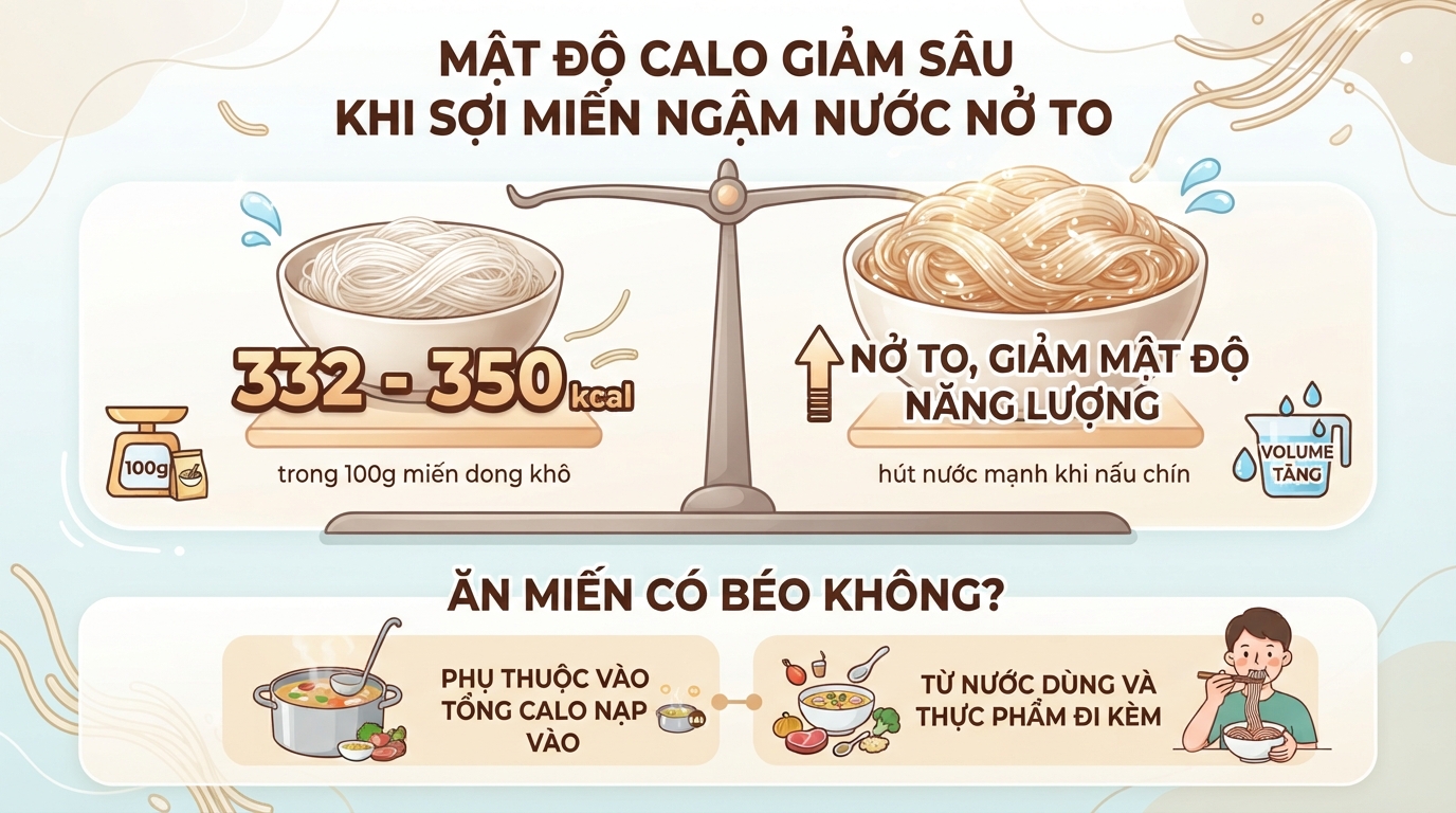 Miến dong bao nhiêu calo? Cách ăn miến dong hỗ trợ giảm cân tại nhà