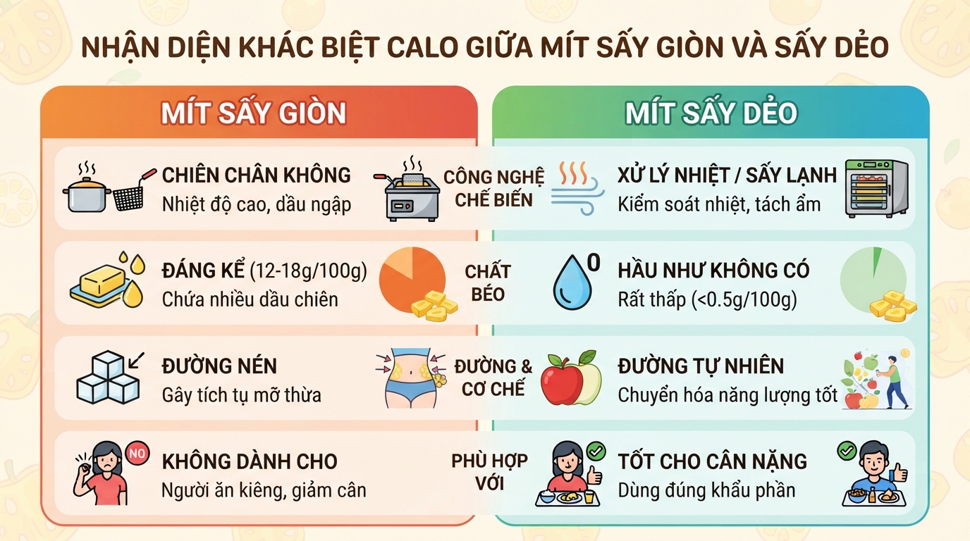 Mít sấy bao nhiêu calo? Ăn mít sấy có béo không và cách ăn đúng