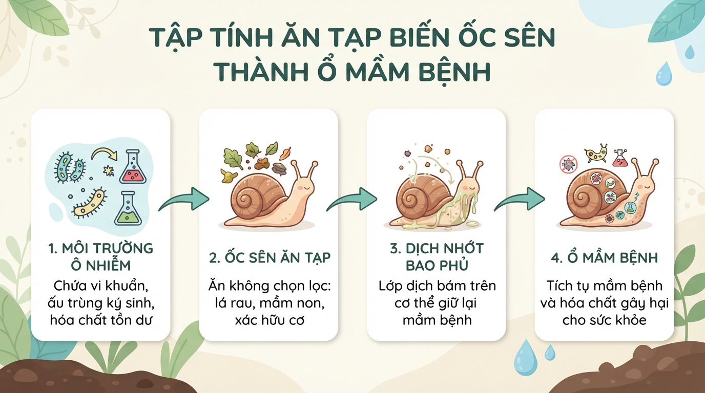 Ốc sên có ăn được không? Những rủi ro sức khỏe bạn cần lưu ý