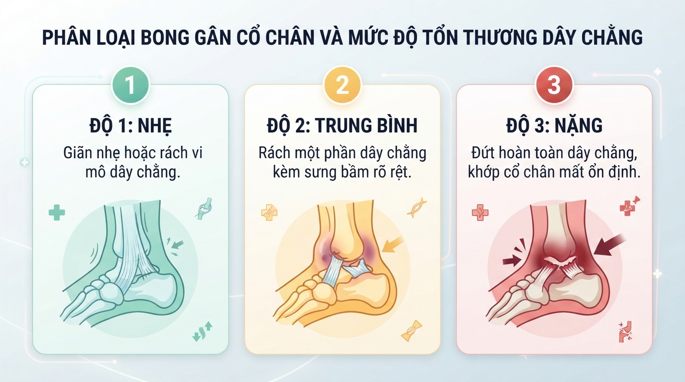 Mức độ tổn thương dây chằng do lật sơ mi quyết định thời gian phục hồi của khớp. Mức độ tổn thương dây chằng do lật sơ mi quyết định thời gian phục hồi của khớp.