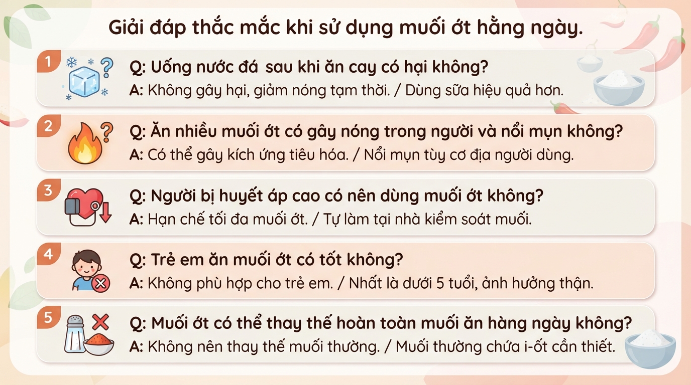 Cách làm muối ớt ngon tại nhà và những lưu ý sức khỏe