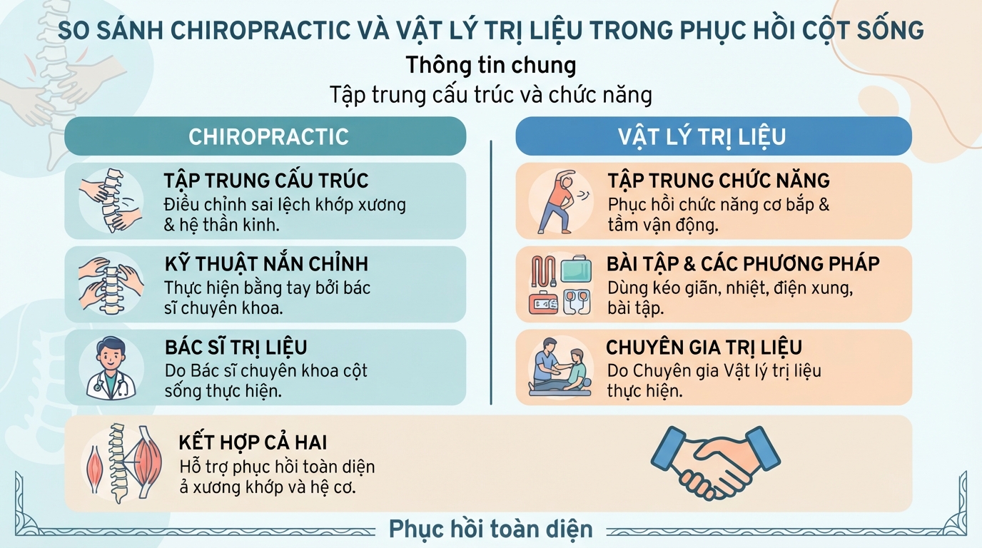 Chiropractic là gì? Hiệu quả và lưu ý khi trị liệu thần kinh cột sống