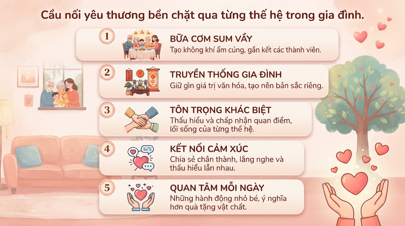 Vai trò của gia đình đối với sức khỏe và chất lượng cuộc sống