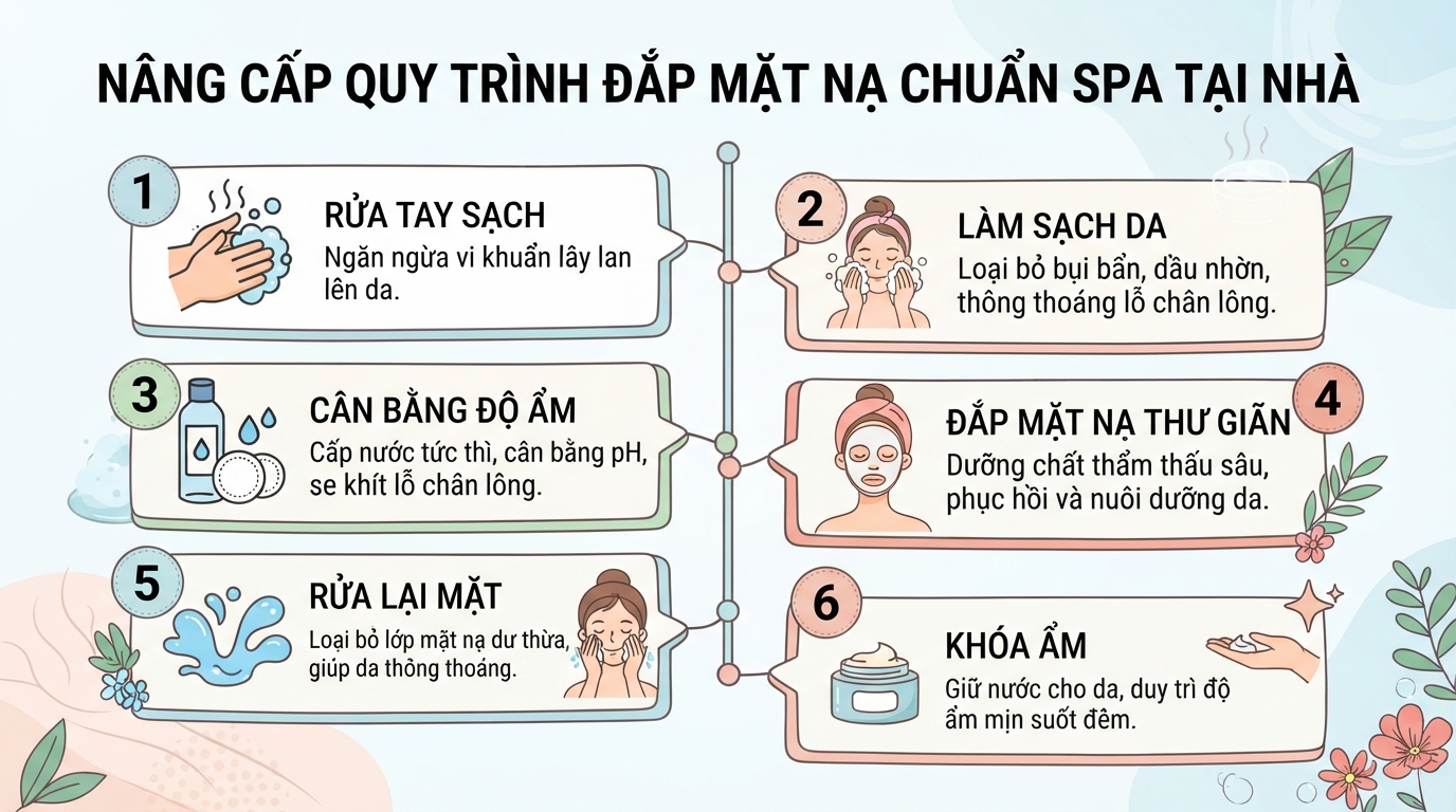 Đắp mặt nạ xong có cần rửa mặt không? Cách dùng đúng bạn nên biết