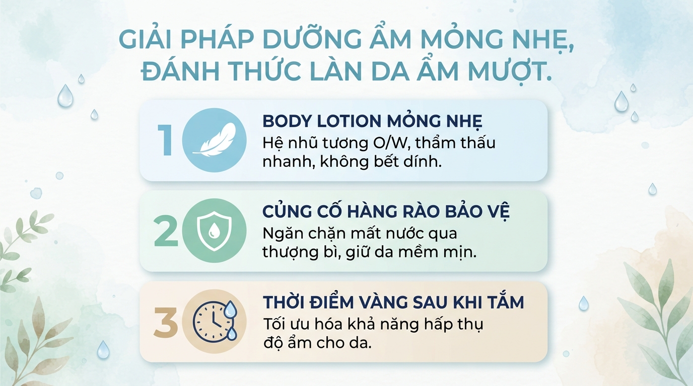 Body lotion là gì? Công dụng, cách phân biệt và cách dùng đúng cách