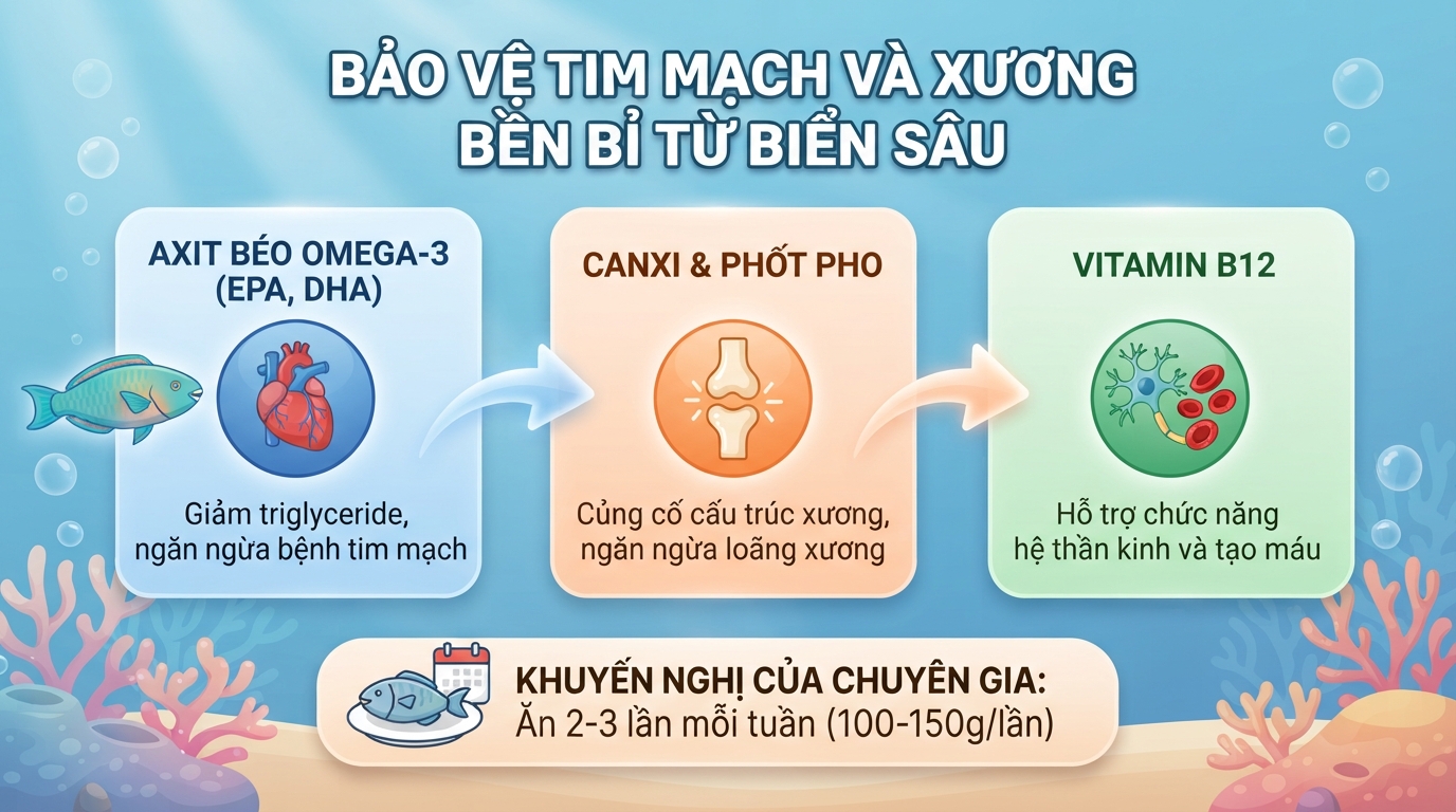 Cá mó (cá vẹt) có tốt không? Giá trị dinh dưỡng và tác dụng sức khỏe