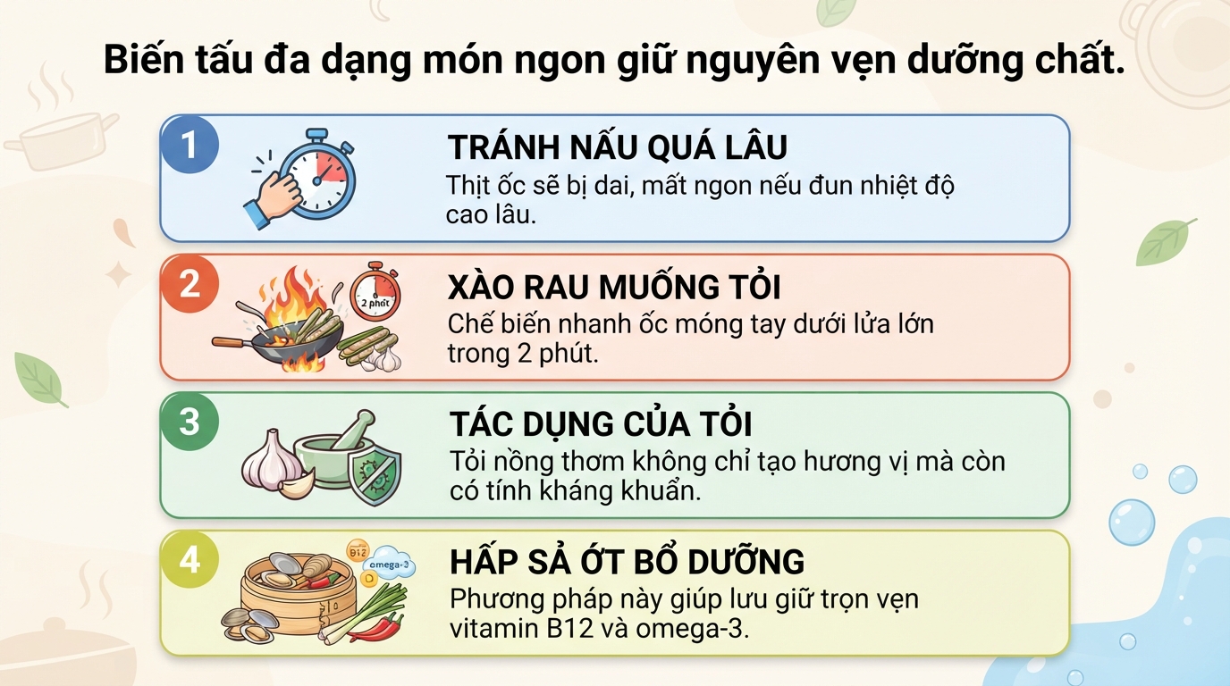 Ốc móng tay có tác dụng gì? Giá trị dinh dưỡng và cách chế biến