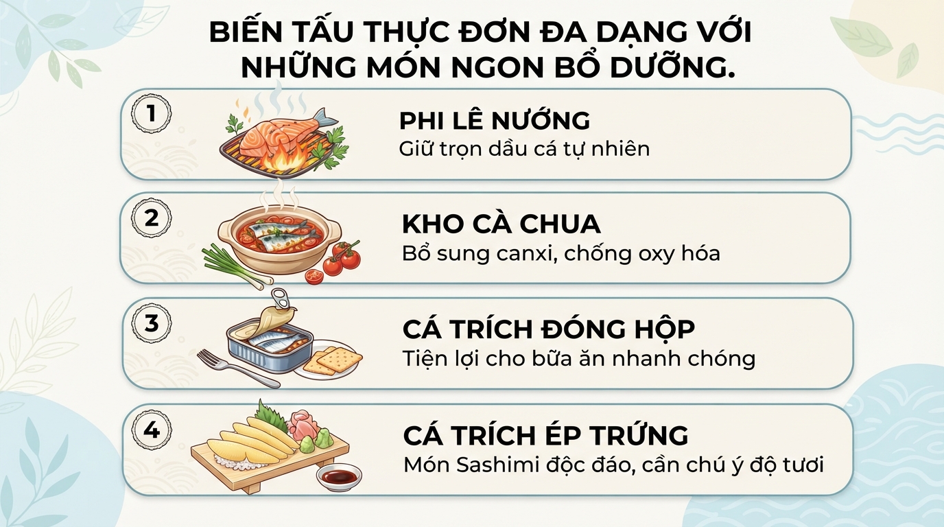 Cá trích: Dinh dưỡng, 7 lợi ích cho sức khỏe và lưu ý khi dùng