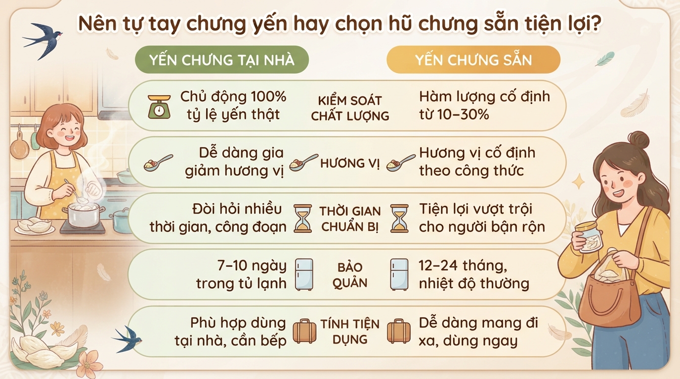 Yến chưng: Công dụng, cách chưng đường phèn và lưu ý sử dụng