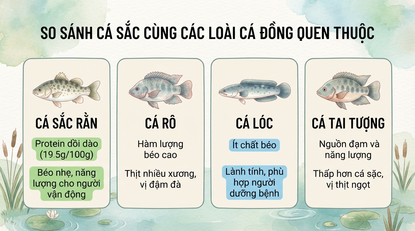 Cá sặc: Đặc điểm dinh dưỡng, tác dụng sức khỏe và cách dùng hợp lý