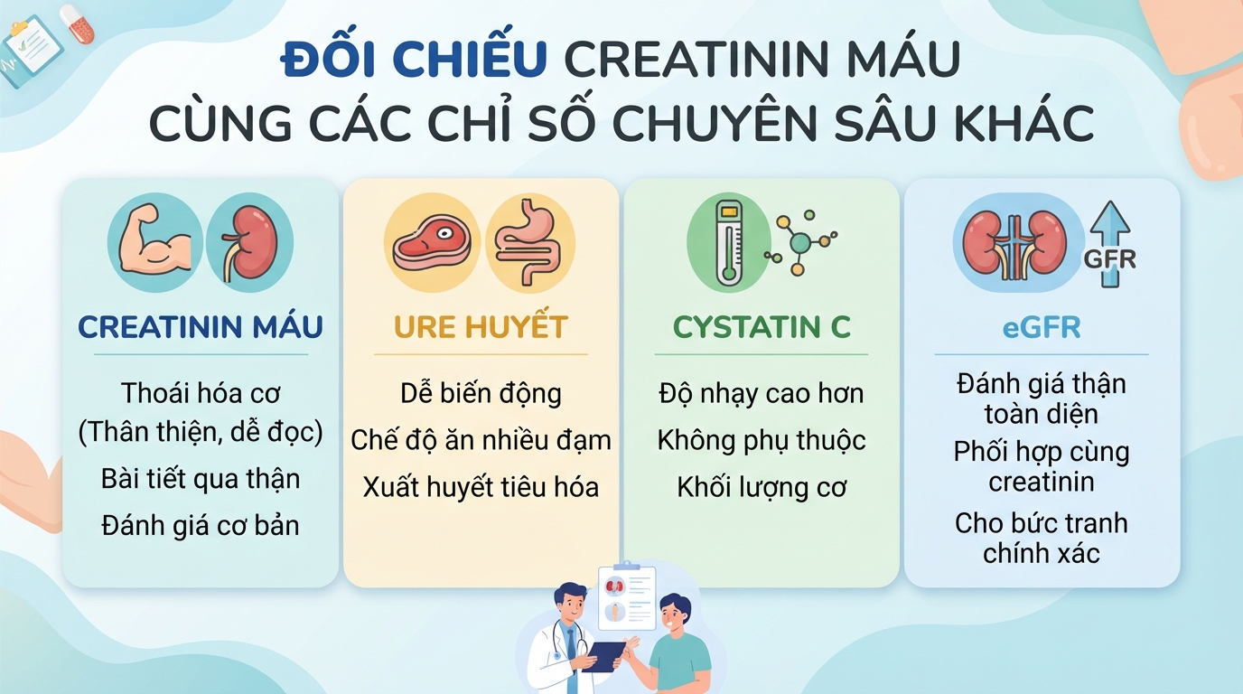 Creatinin máu là gì? Ý nghĩa chỉ số trong đánh giá chức năng thận