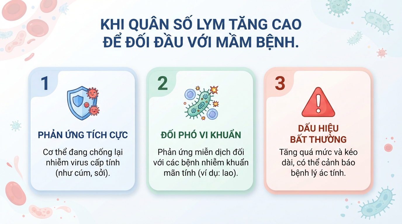 Lym trong xét nghiệm máu là gì? Ý nghĩa chỉ số Lymphocytes tăng giảm