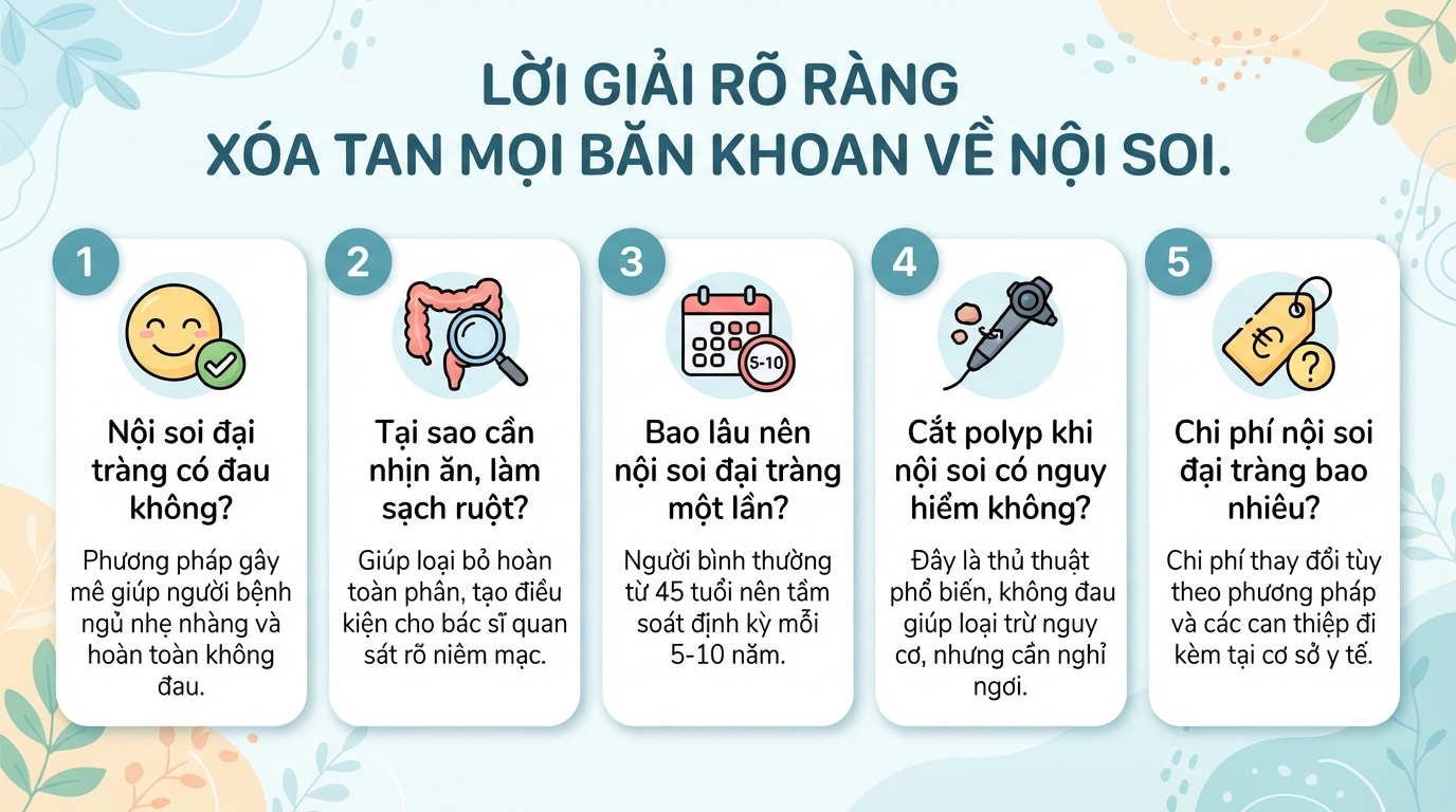 Nội soi đại tràng: Quy trình thực hiện, chuẩn bị và những điều bạn cần biết