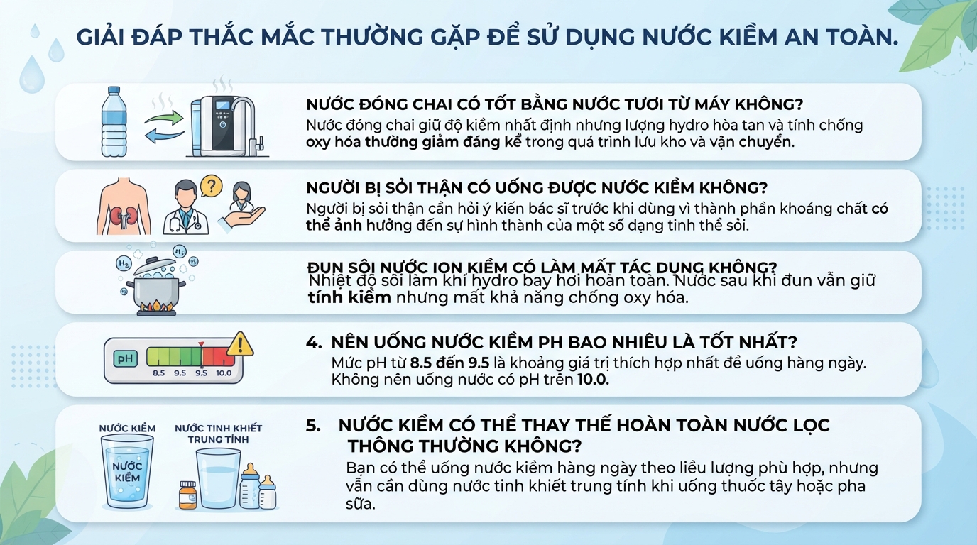 Nước ion kiềm là gì? Tác dụng và cách uống đúng, an toàn