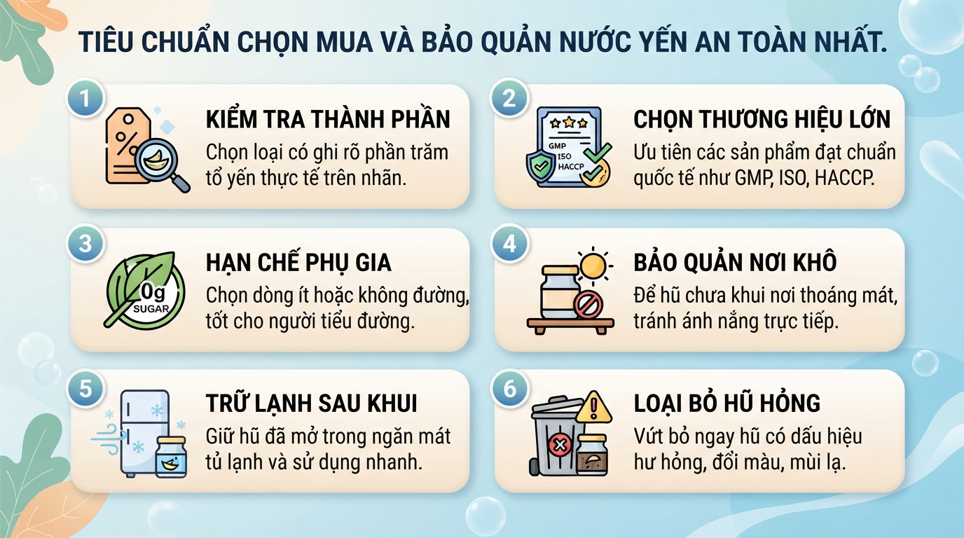 Uống nước yến lúc nào tốt nhất? Thời điểm sử dụng và lưu ý cần biết