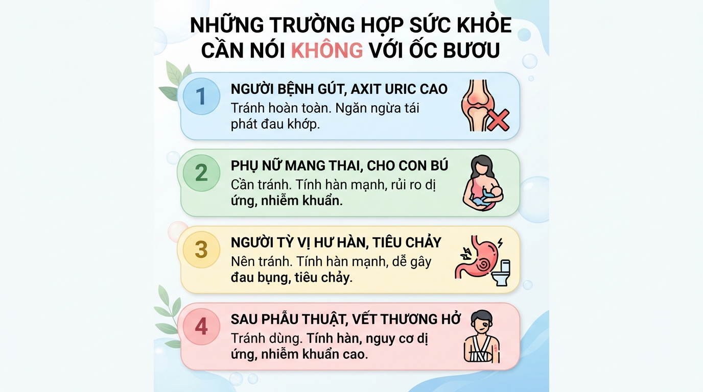 Ốc bươu có tác dụng gì? Lợi ích và lưu ý khi ăn