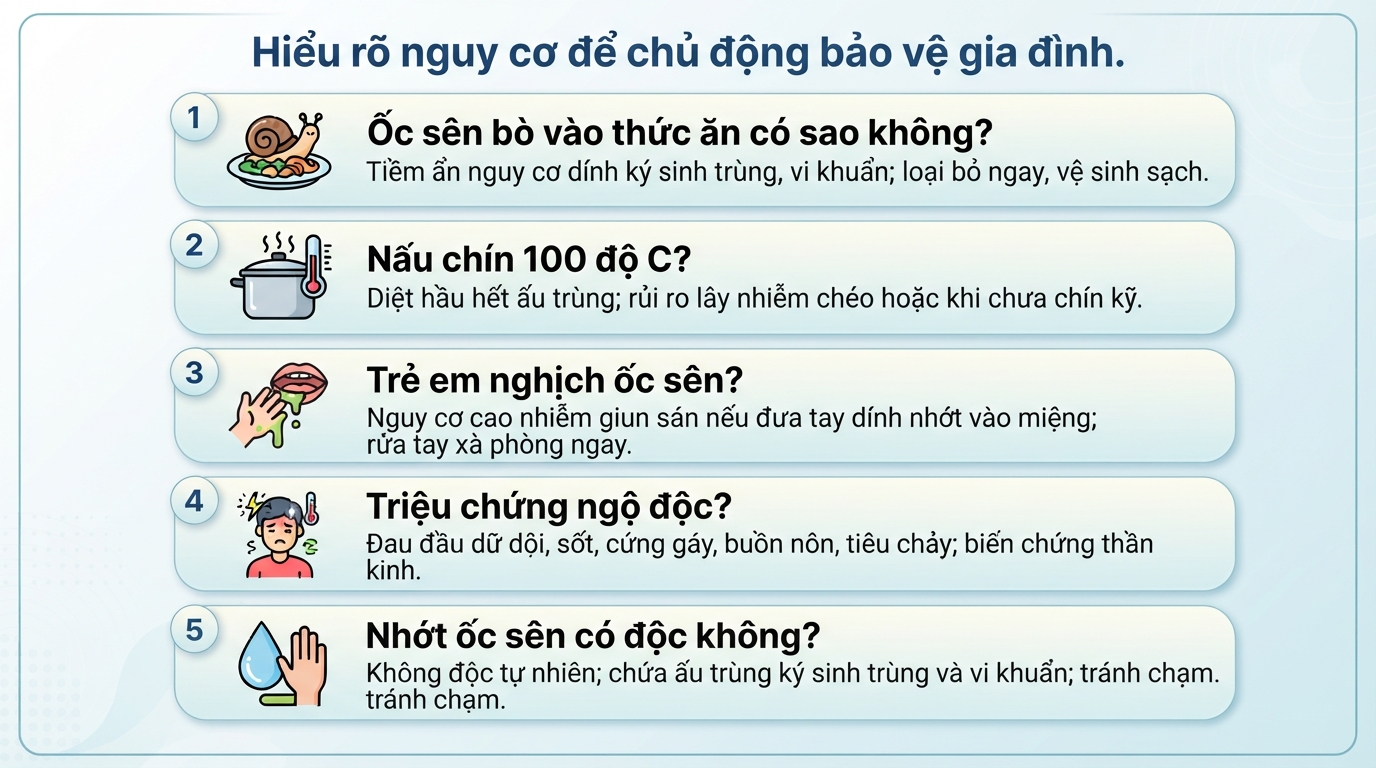 Ốc sên có ăn được không? Những rủi ro sức khỏe bạn cần lưu ý