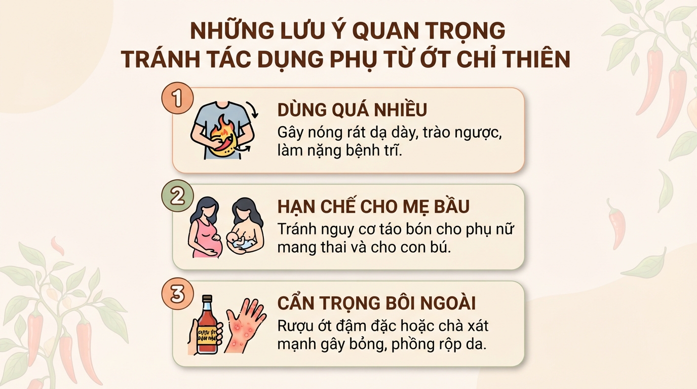 Ớt chỉ thiên: tác dụng cho sức khỏe, cách dùng và lưu ý khi sử dụng