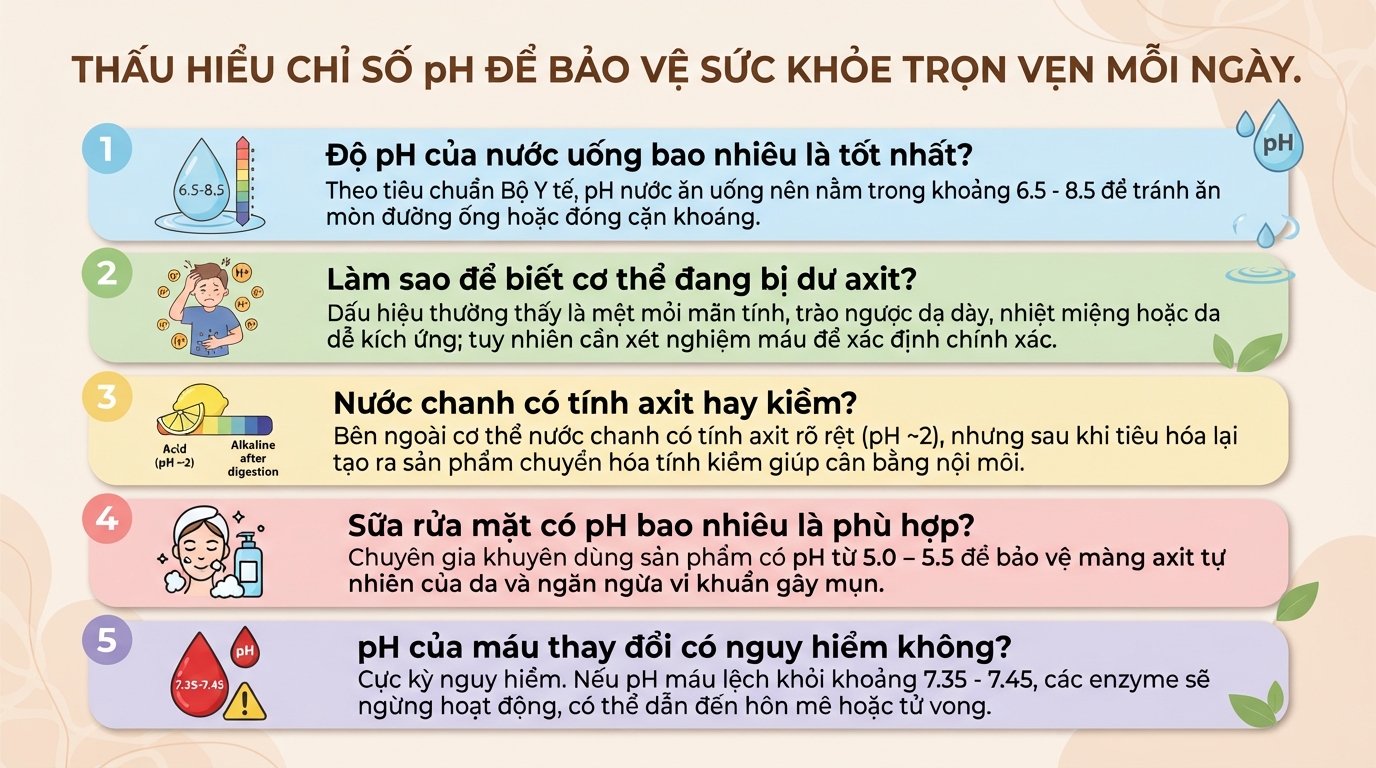 pH là gì? Ý nghĩa với sức khỏe và cách đo chính xác