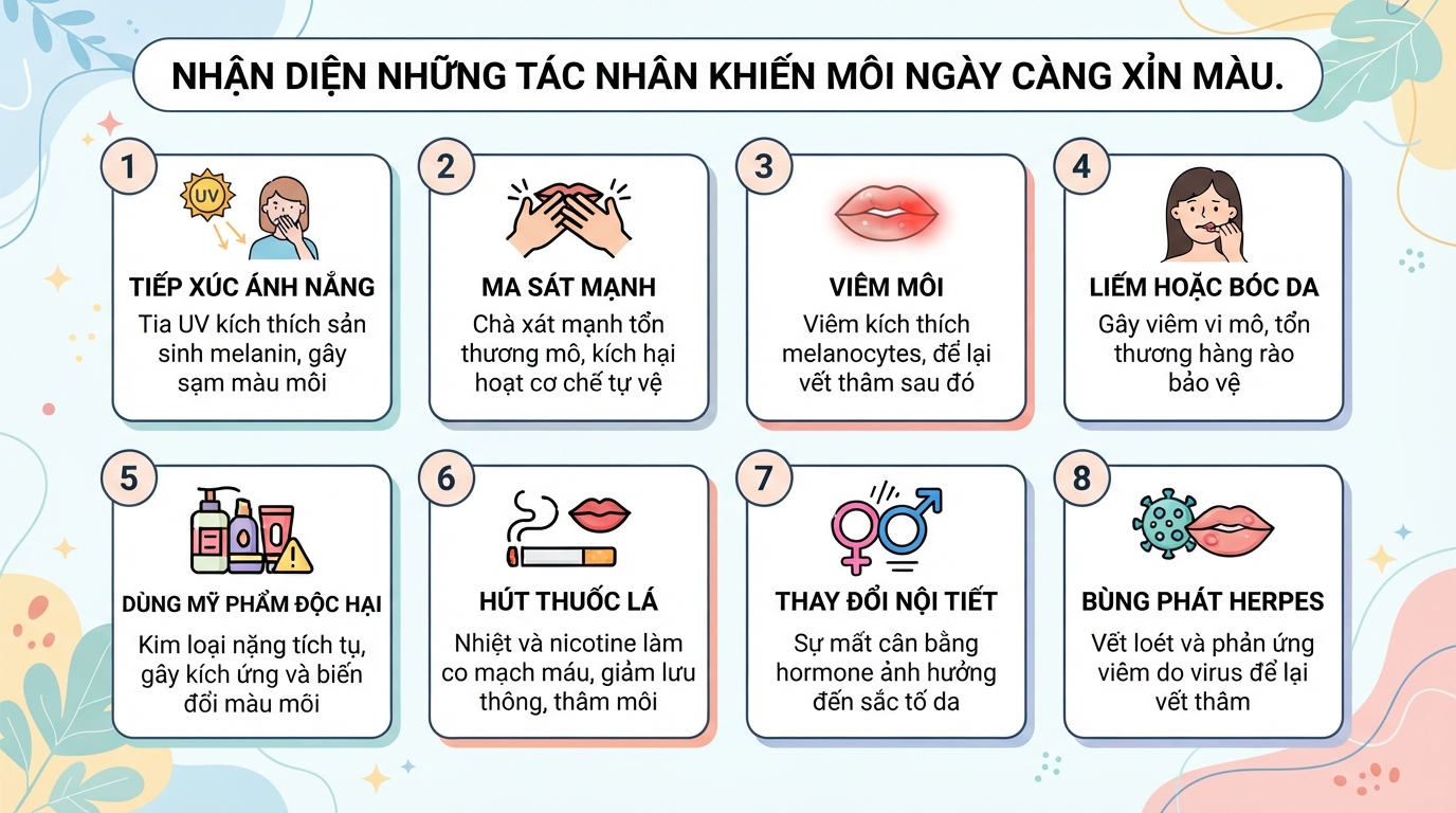Khử thâm môi là gì? Cơ chế, chi phí và cách chăm sóc an toàn