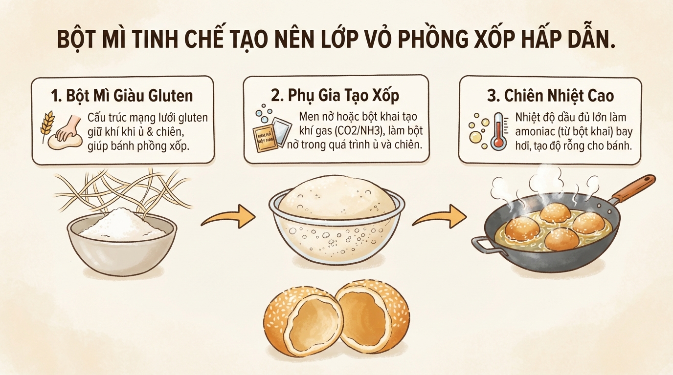 Bánh tiêu bao nhiêu calo? Cách làm bánh tiêu ngon chuẩn vị ngay tại nhà