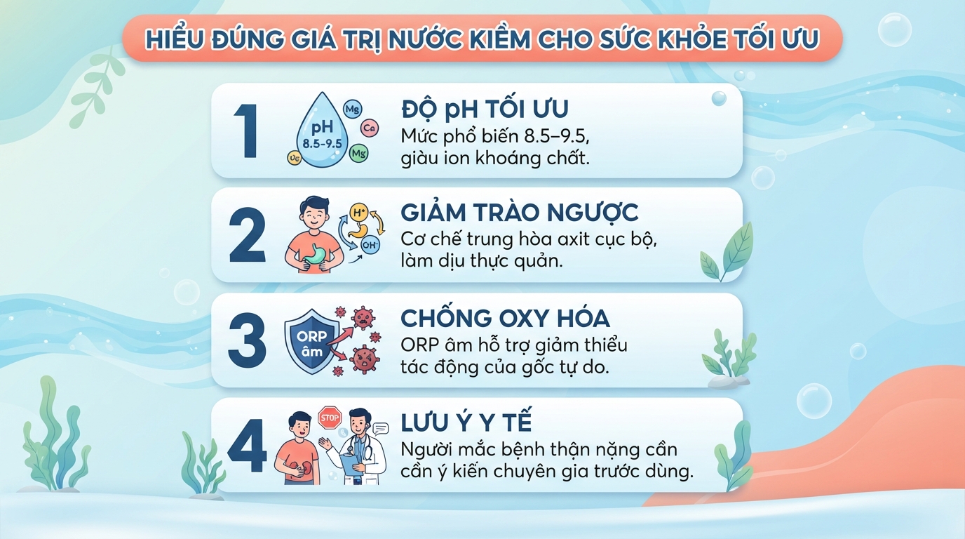 Nước ion kiềm là gì? Tác dụng và cách uống đúng, an toàn