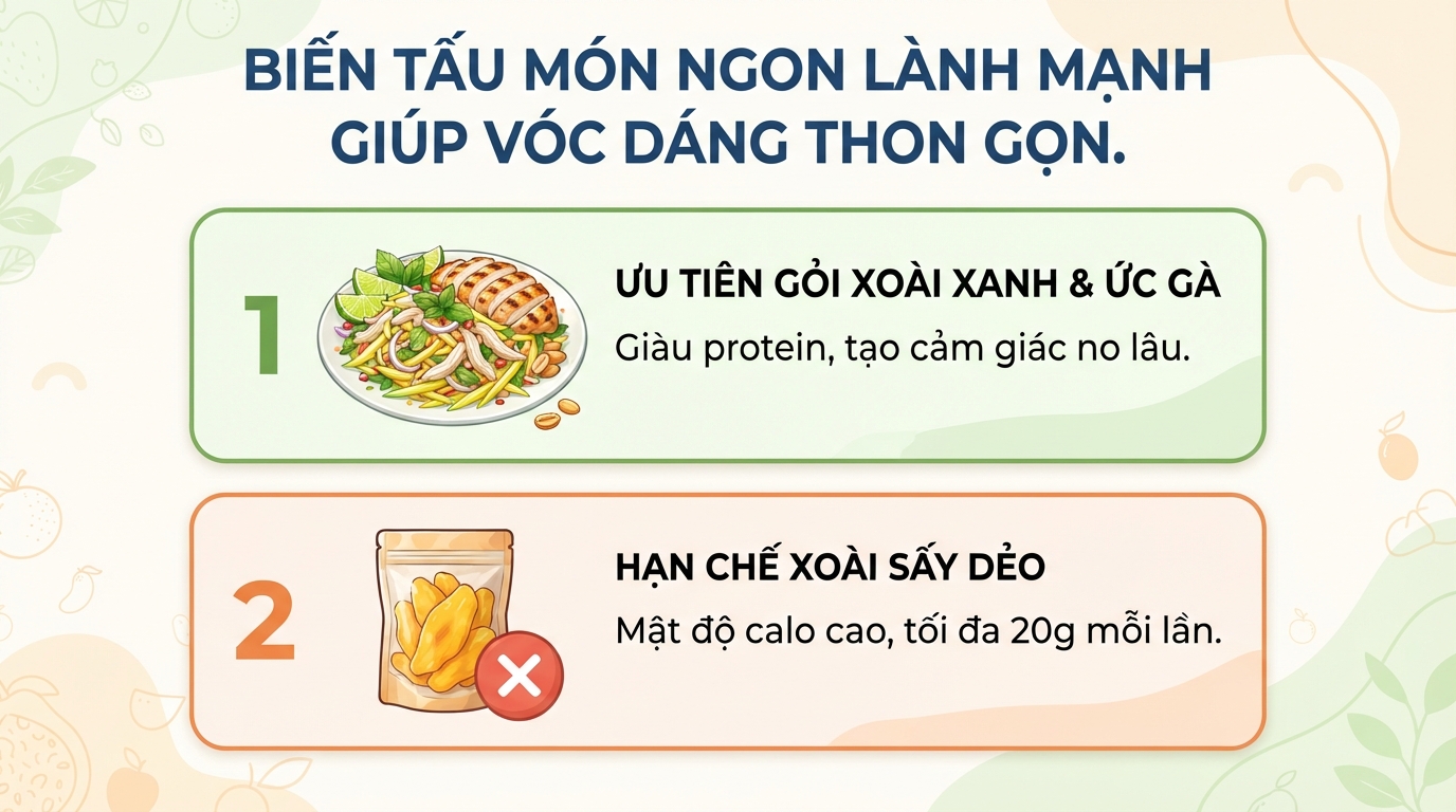 Quả xoài keo bao nhiêu calo? Cách ăn xoài keo giúp giảm cân hiệu quả