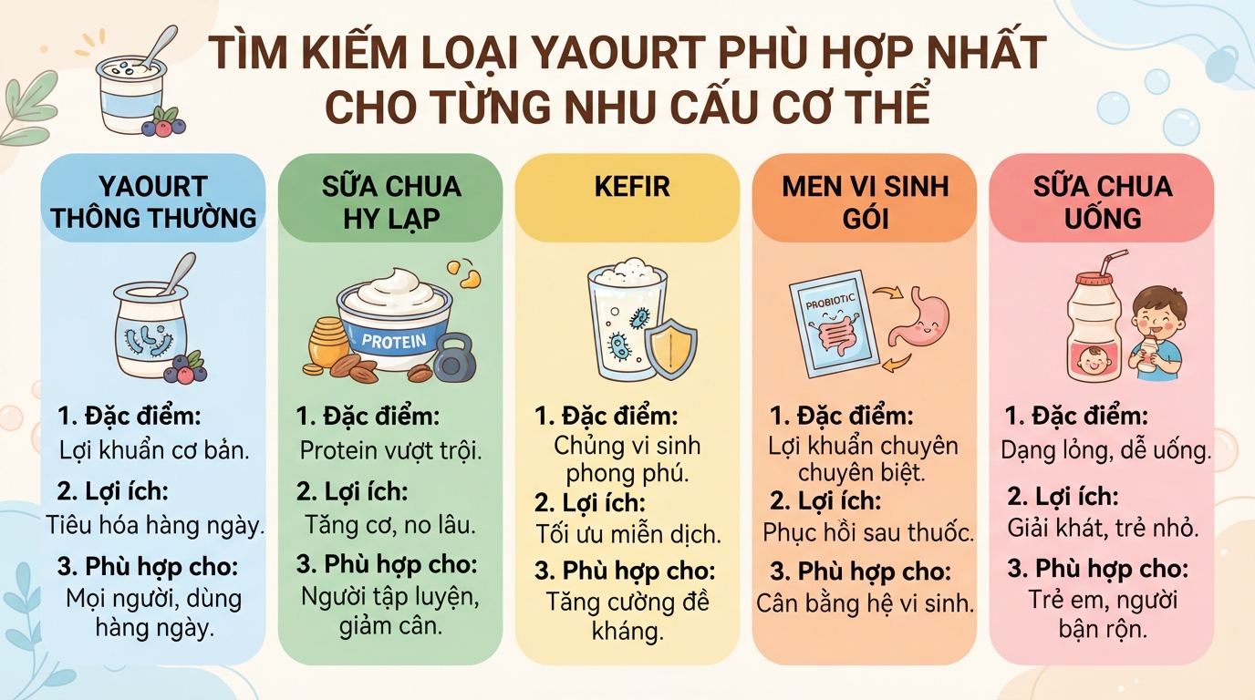 Yaourt là gì? Giá trị dinh dưỡng, lợi ích và cách sử dụng hợp lý