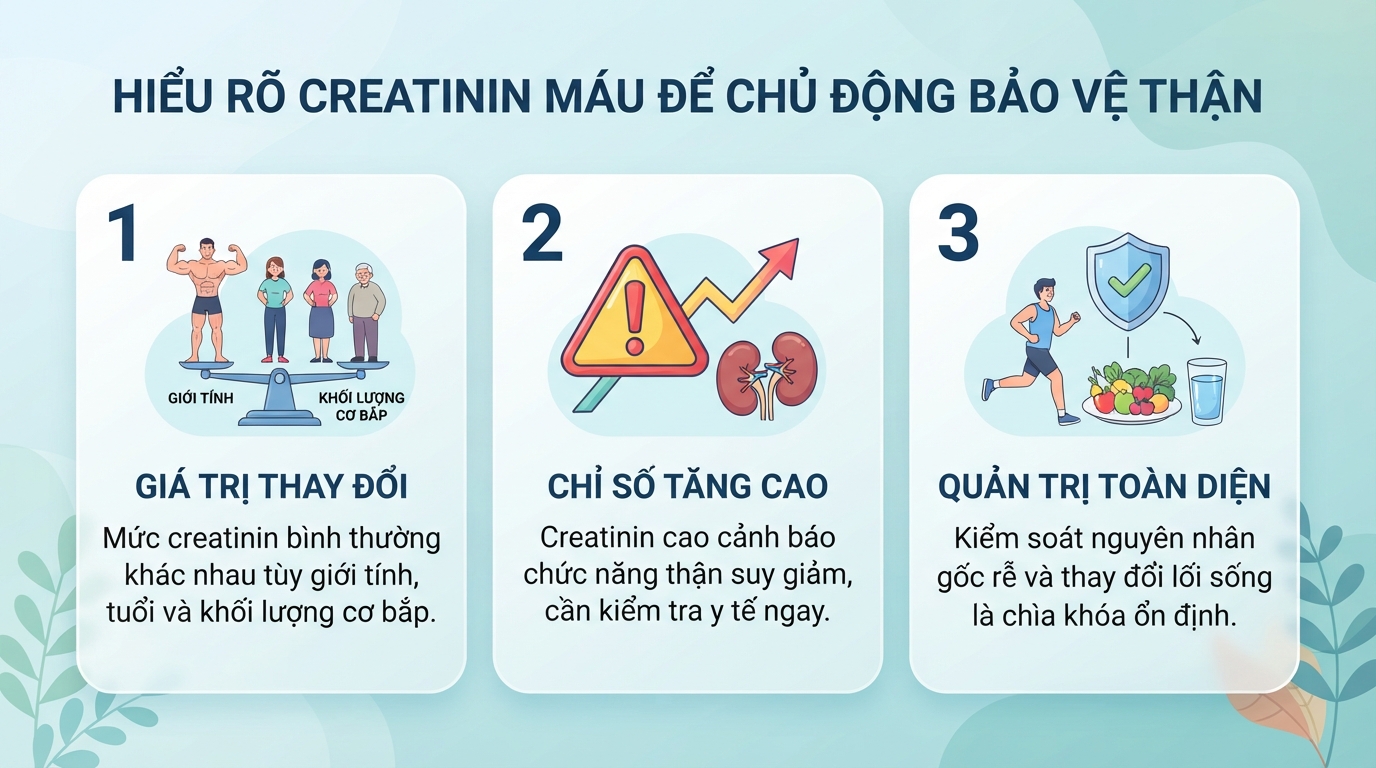 Creatinin máu là gì? Ý nghĩa chỉ số trong đánh giá chức năng thận