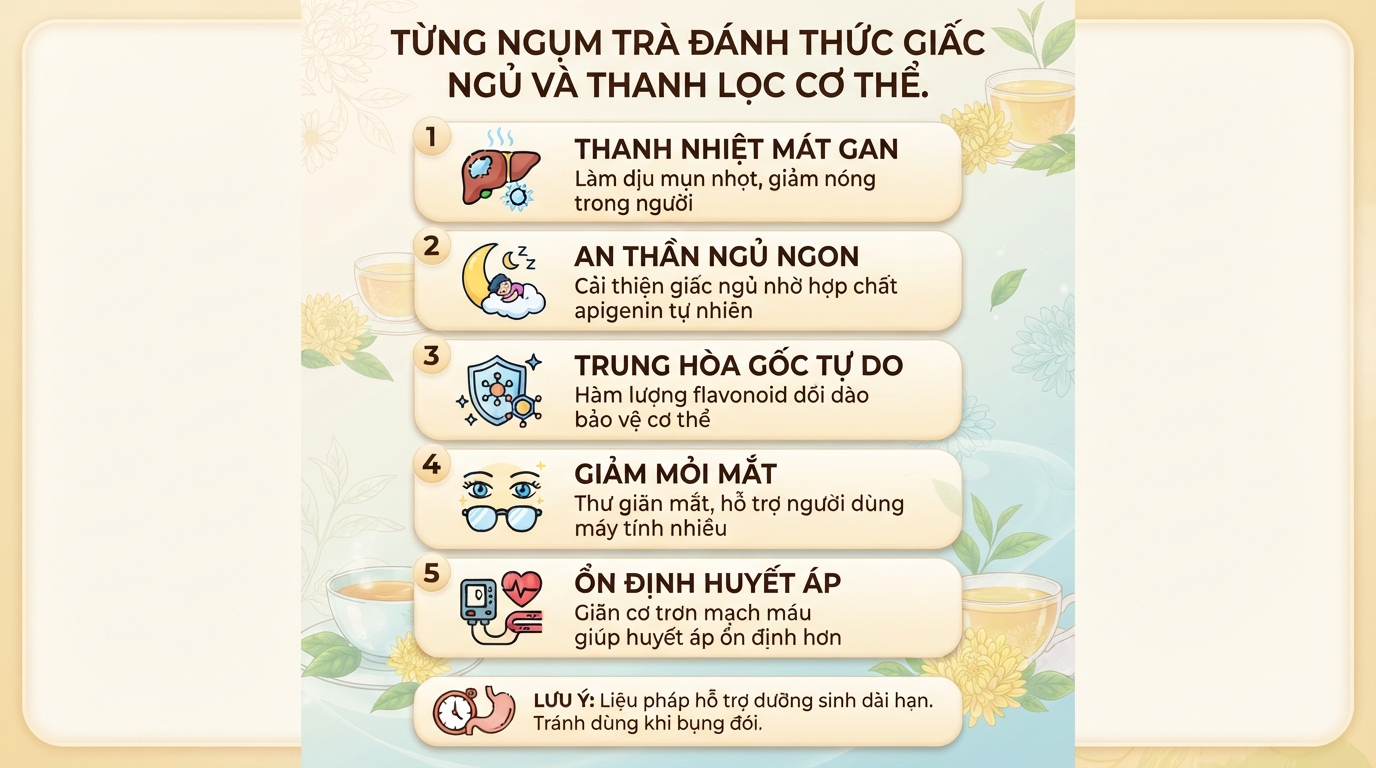Bông cúc có tác dụng gì? Công dụng và lưu ý khi dùng