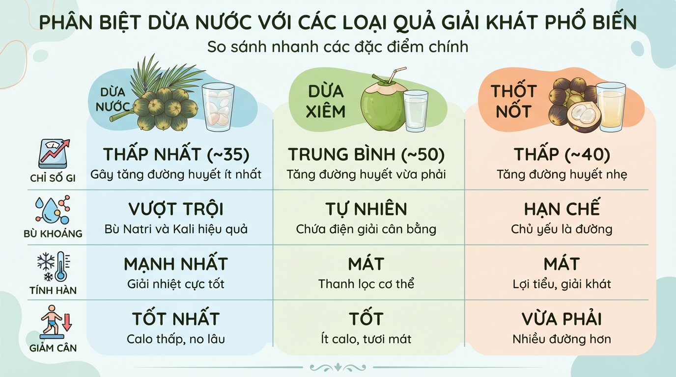 Dừa nước: Giá trị dinh dưỡng, công dụng và lưu ý quan trọng khi dùng