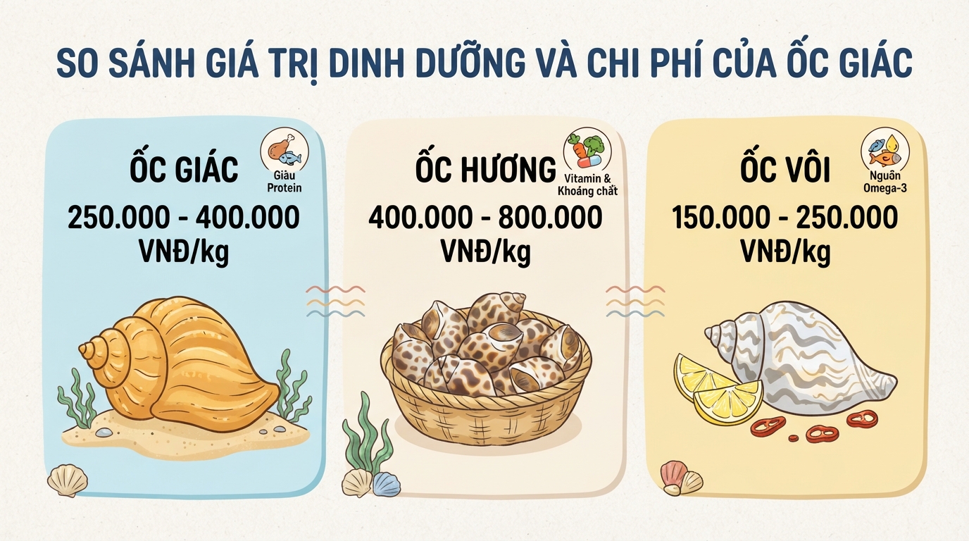 Ốc giác có tác dụng gì? Giá trị dinh dưỡng và lưu ý khi ăn