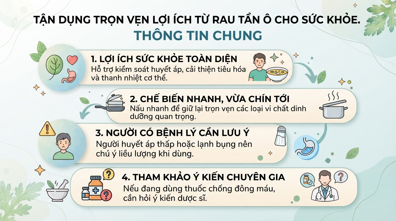 Rau tần ô có tác dụng gì? Cách dùng và phân biệt rau tần ô với ngải cứu