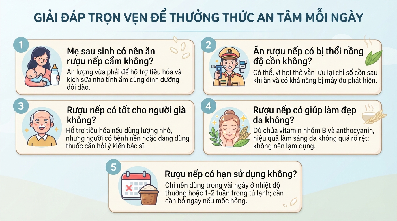 Rượu nếp có tốt không? Công dụng, tác hại và lưu ý khi dùng