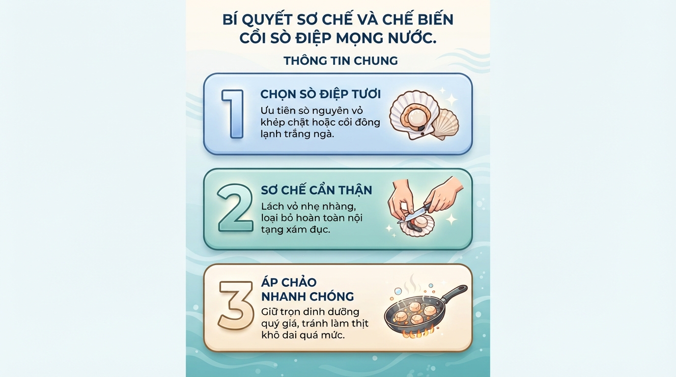 Sò điệp có tác dụng gì? 7 lợi ích sức khỏe và lưu ý khi ăn