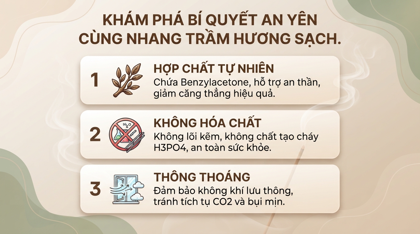 Nhang trầm hương: Tác dụng cho sức khỏe và cách dùng phù hợp