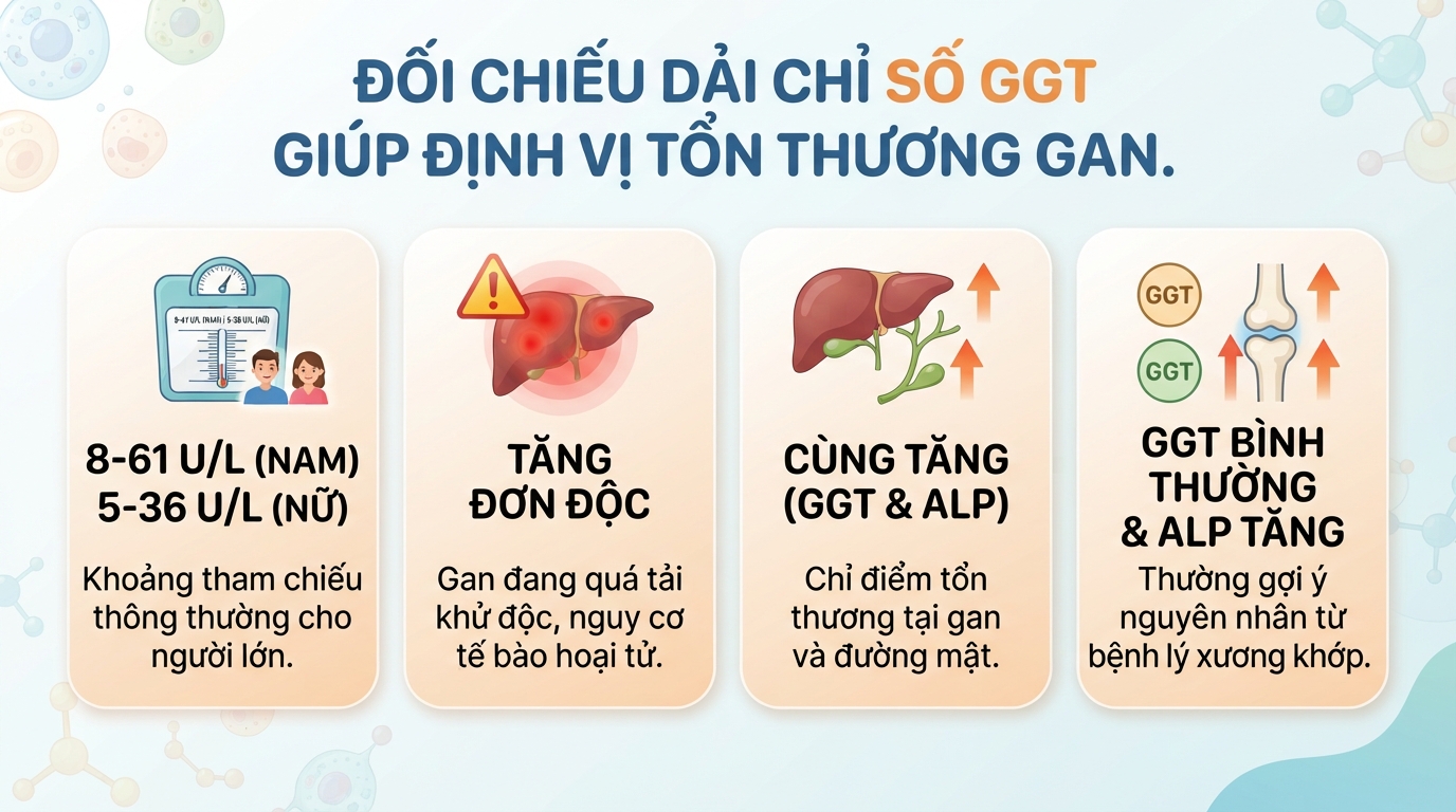 Chỉ số GGT là gì? Ý nghĩa trong đánh giá chức năng gan