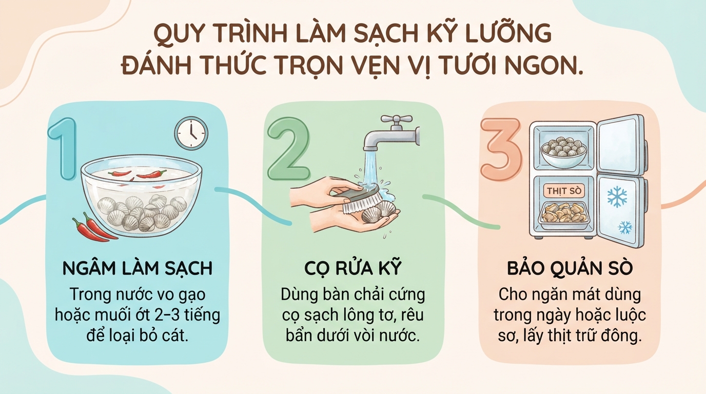 Sò lông có tác dụng gì? Giá trị dinh dưỡng và lưu ý khi ăn