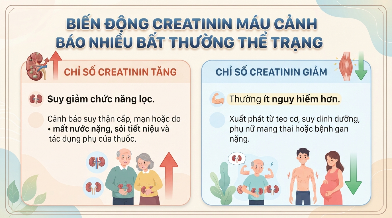 Creatinin máu là gì? Ý nghĩa chỉ số trong đánh giá chức năng thận