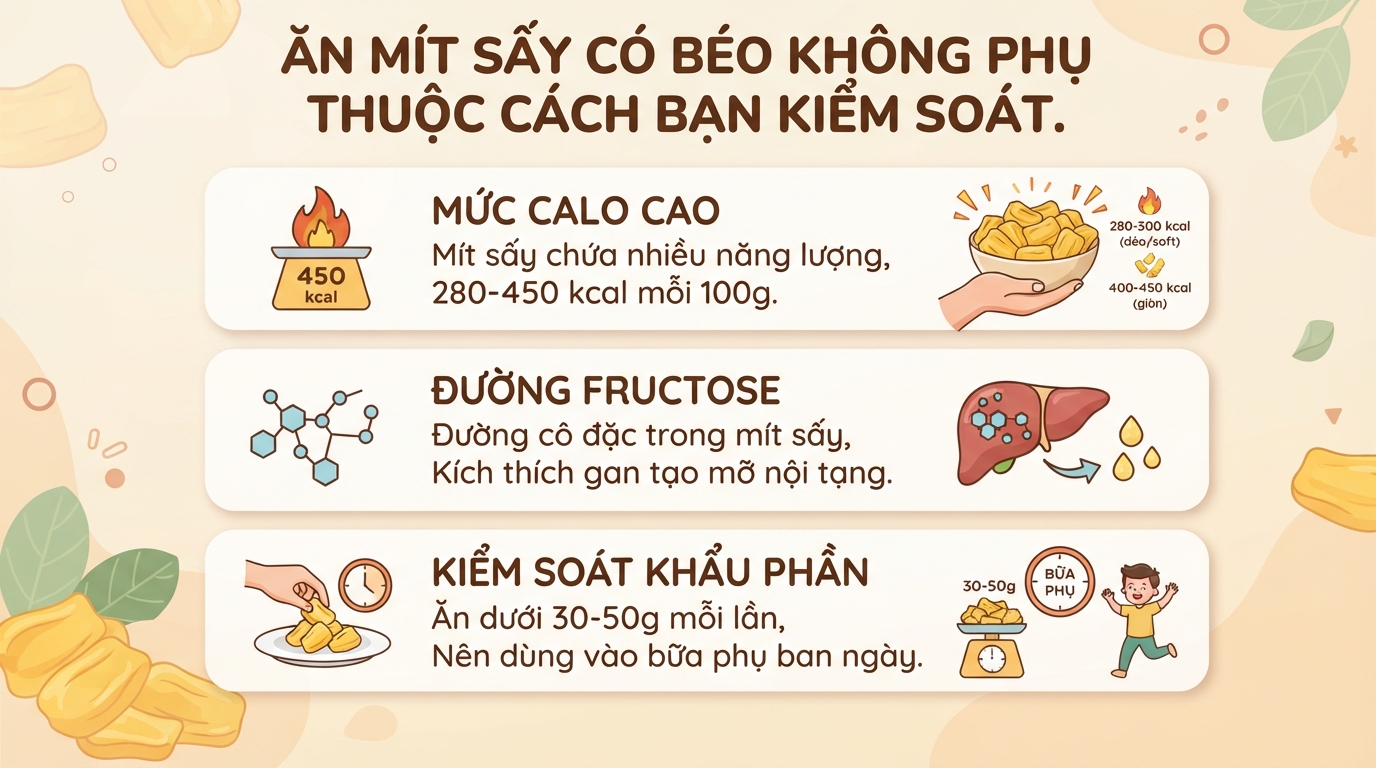 Mít sấy bao nhiêu calo? Ăn mít sấy có béo không và cách ăn đúng