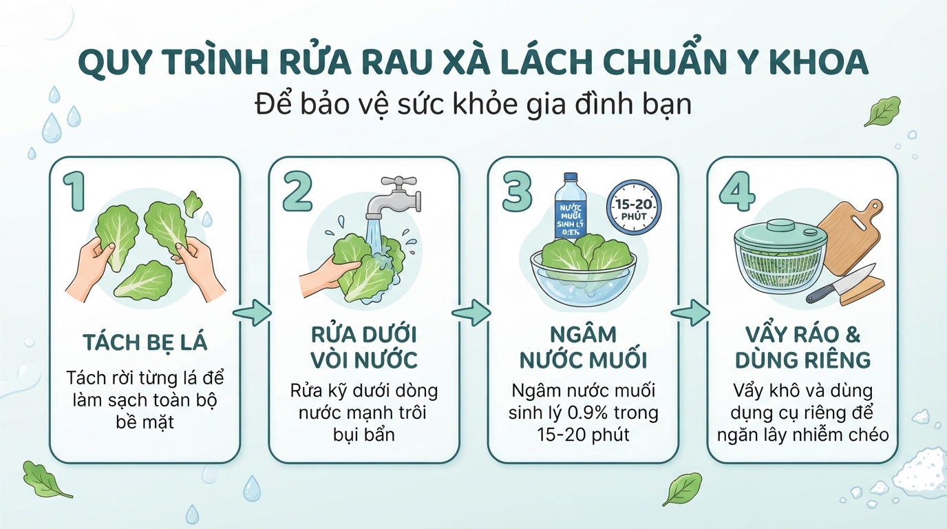 Ăn rau xà lách sống có tốt không? Lợi ích và lưu ý để tránh ngộ độc
