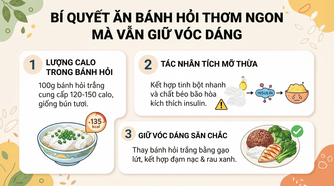 Bánh hỏi là gì? Bao nhiêu calo và ăn thế nào để không tăng cân?