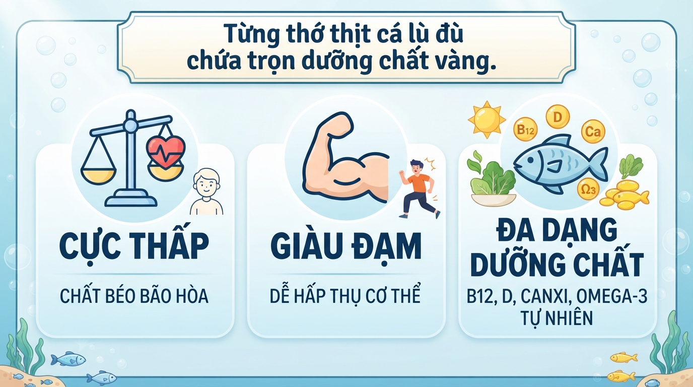 Cá đù có tác dụng gì? Giá trị dinh dưỡng và lợi ích đối với sức khỏe