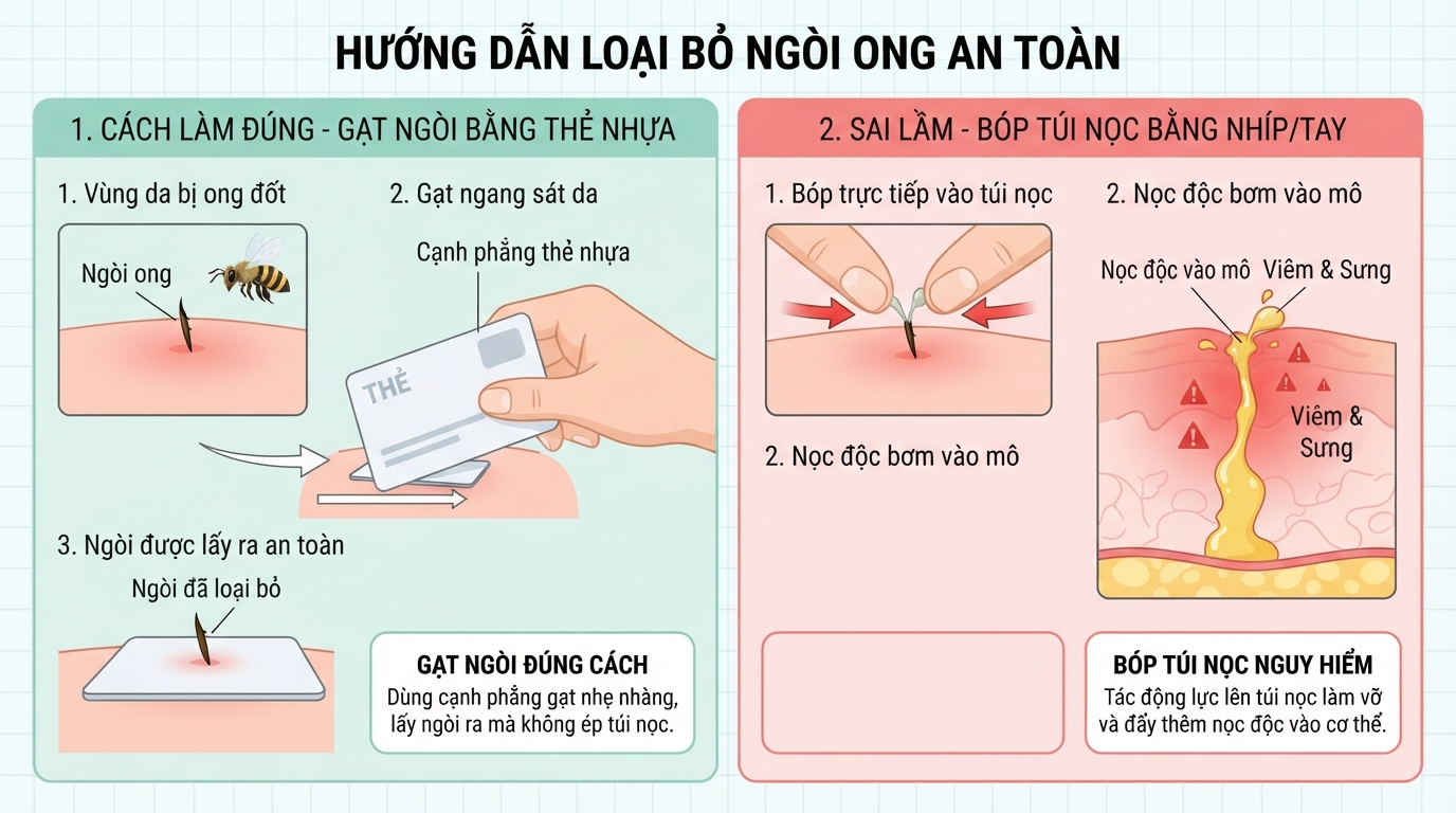 Sử dụng cạnh phẳng của thẻ nhựa gạt nhẹ để lấy ngòi ra an toàn.